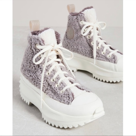 Converse Shoes - Converse Run Star Hike Sherpa Platform Vapor Mauve PRICE FIRM